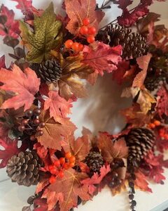 Faux Autumn Wreath