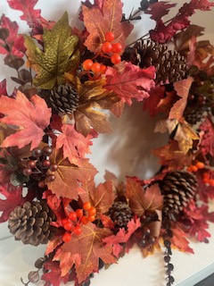 Faux Autumn Wreath