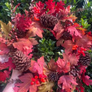 Faux Autumn Wreath